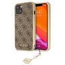 Guess GUHCP13MGF4GBR iPhone 13 / 14 / 15 6.1" brązowy/brown hardcase 4G Charms Collection na NearMe.pl