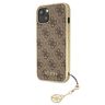Guess GUHCP13MGF4GBR iPhone 13 / 14 / 15 6.1" brązowy/brown hardcase 4G Charms Collection na NearMe.pl