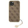 Guess GUHCP13MGF4GBR iPhone 13 / 14 / 15 6.1" brązowy/brown hardcase 4G Charms Collection na NearMe.pl