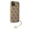 Guess GUHCP13MGF4GBR iPhone 13 / 14 / 15 6.1" brązowy/brown hardcase 4G Charms Collection na NearMe.pl