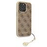 Guess GUHCP13LGF4GBR iPhone 13 Pro /  13 6,1" brązowy/brown hardcase 4G Charms Collection na NearMe.pl