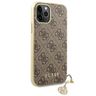 Guess GUHCN65GF4GBR iPhone 11 Pro Max6,5" brązowy/brown hard case 4G Charms Collection na NearMe.pl