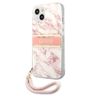 Guess GUHCP13SKMABPI iPhone 13 mini 5,4"różowy/pink hardcase Marble Strap Collection na NearMe.pl