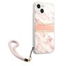 Guess GUHCP13SKMABPI iPhone 13 mini 5,4"różowy/pink hardcase Marble Strap Collection na NearMe.pl