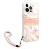 Guess GUHCP13LKMABPI iPhone 13 Pro / 136,1" różowy/pink hardcase Marble Strap Collection na NearMe.pl