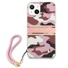 Guess GUHCP13SKCABPI iPhone 13 mini 5,4" różowy/pink hardcase Camo Strap Collection na NearMe.pl
