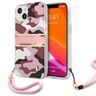 Guess GUHCP13MKCABPI iPhone 13 / 14 / 156.1" różowy/pink hardcase Camo Strap Collection na NearMe.pl