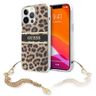 Guess GUHCP13LKBSLEO iPhone 13 Pro / 136,1" Leopard hardcase Gold Chain na NearMe.pl