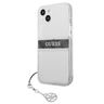 Guess GUHCP13SKB4GGR iPhone 13 mini 5,4" Transparent hardcase 4G Grey Strap Charm na NearMe.pl
