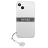 Guess GUHCP13MKB4GGR iPhone 13 / 14 / 156.1" Transparent hardcase 4G Grey Strap Charm na NearMe.pl