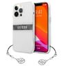 Guess GUHCP13LKB4GGR iPhone 13 Pro / 136,1" Transparent hardcase 4G Grey Strap Charm na NearMe.pl