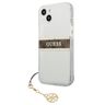Guess GUHCP13MKB4GBR iPhone 13 / 14 / 156.1" Transparent hardcase 4G Brown Strap Charm na NearMe.pl