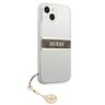 Guess GUHCP13MKB4GBR iPhone 13 / 14 / 156.1" Transparent hardcase 4G Brown Strap Charm na NearMe.pl
