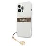 Guess GUHCP13LKB4GBR iPhone 13 Pro / 136,1" Transparent hardcase 4G Brown Strap Charm na NearMe.pl