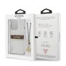 Guess GUHCP13LKB4GBR iPhone 13 Pro / 136,1" Transparent hardcase 4G Brown Strap Charm na NearMe.pl
