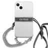 Guess GUHCP13MKC4GBSI iPhone 13 / 14 /15 6.1" Transparent hardcase 4G Grey Strap Silver Chain na NearMe.pl