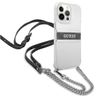 Guess GUHCP13LKC4GBSI iPhone 13 Pro / 136,1" Transparent hardcase 4G Grey Strap Silver Chain na NearMe.pl