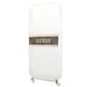 Guess GUHCP13SKC4GBGO iPhone 13 mini5,4" Transparent hardcase 4G Brown Strap Gold Chain na NearMe.pl