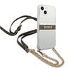 Guess GUHCP13MKC4GBGO iPhone 13 / 14 /15 6.1" Transparent hardcase 4G Brown Strap Gold Chain na NearMe.pl