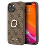 Guess GUHCP13M4GMRBR iPhone 13 / 14 / 156.1" brązowy/brown hardcase 4G with ring stand na NearMe.pl