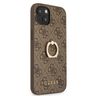 Guess GUHCP13M4GMRBR iPhone 13 / 14 / 156.1" brązowy/brown hardcase 4G with ring stand na NearMe.pl