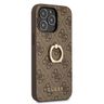 Guess GUHCP13L4GMRBR iPhone 13 Pro / 136,1" brązowy/brown hardcase 4G with ring stand na NearMe.pl