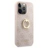 Guess GUHCP13L4GMRPI iPhone 13 Pro / 136,1" różowy/pink hardcase 4G with ring stand na NearMe.pl