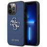 Guess GUHCP13LSA4GSBL iPhone 13 Pro / 13 6,1" niebieski/blue hardcase Saffiano 4G Metal Logo na NearMe.pl