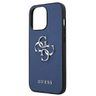 Guess GUHCP13LSA4GSBL iPhone 13 Pro / 13 6,1" niebieski/blue hardcase Saffiano 4G Metal Logo na NearMe.pl