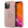 Guess GUHCP13LSA4GSPI iPhone 13 Pro / 136,1" różowy/pink hardcase Saffiano 4G Metal Logo na NearMe.pl