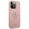Guess GUHCP13LSA4GSPI iPhone 13 Pro / 136,1" różowy/pink hardcase Saffiano 4G Metal Logo na NearMe.pl
