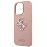Guess GUHCP13LSA4GSPI iPhone 13 Pro / 136,1" różowy/pink hardcase Saffiano 4G Metal Logo na NearMe.pl