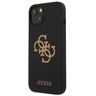 Guess GUHCP13MLS4GGBK iPhone 13 / 14 /15 6.1" czarny/black hard case Silicone 4G Logo na NearMe.pl