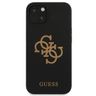 Guess GUHCP13MLS4GGBK iPhone 13 / 14 /15 6.1" czarny/black hard case Silicone 4G Logo na NearMe.pl