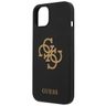 Guess GUHCP13MLS4GGBK iPhone 13 / 14 /15 6.1" czarny/black hard case Silicone 4G Logo na NearMe.pl