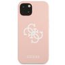 Guess GUHCP13MLS4GWPI iPhone 13 / 14 /15 6.1" różowy/pink hard case Silicone 4G Logo na NearMe.pl