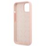 Guess GUHCP13MLS4GWPI iPhone 13 / 14 /15 6.1" różowy/pink hard case Silicone 4G Logo na NearMe.pl