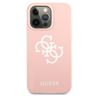 Guess GUHCP13LLS4GWPI iPhone 13 Pro / 13 6,1" różowy/pink hard case Silicone 4G Logo na NearMe.pl