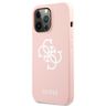 Guess GUHCP13XLS4GWPI iPhone 13 Pro Max 6,7" różowy/pink hard case Silicone 4G Logo na NearMe.pl