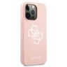 Guess GUHCP13XLS4GWPI iPhone 13 Pro Max 6,7" różowy/pink hard case Silicone 4G Logo na NearMe.pl
