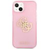 Guess GUHCP13MPCUGL4GPI iPhone 13 / 14 /15 6.1" różowy/pink hard case Glitter 4G Big Logo na NearMe.pl