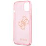 Guess GUHCP13MPCUGL4GPI iPhone 13 / 14 /15 6.1" różowy/pink hard case Glitter 4G Big Logo na NearMe.pl