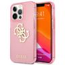 Guess GUHCP13LPCUGL4GPI iPhone 13 Pro /13 6,1" różowy/pink hard case Glitter 4G Big Logo na NearMe.pl