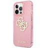 Guess GUHCP13LPCUGL4GPI iPhone 13 Pro /13 6,1" różowy/pink hard case Glitter 4G Big Logo na NearMe.pl