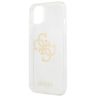 Guess GUHCP13SPCUGL4GTR iPhone 13 mini 5,4" transparent hard case Glitter 4G Big Logo na NearMe.pl