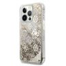 Guess GUHCP13LLGPEGO iPhone 13 Pro / 136,1" złoty/gold hardcase Peony Liquid Glitter na NearMe.pl