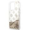Guess GUHCP13LLGPEGO iPhone 13 Pro / 136,1" złoty/gold hardcase Peony Liquid Glitter na NearMe.pl
