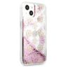Guess GUHCP13MLGPEPI iPhone 13 / 14 / 156.1" różowy/pink hardcase Peony Liquid Glitter na NearMe.pl