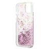 Guess GUHCP13MLGPEPI iPhone 13 / 14 / 156.1" różowy/pink hardcase Peony Liquid Glitter na NearMe.pl