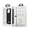 Guess GUHMP13LLSLMGBK iPhone 13 Pro / 136,1" black/czarny hardcase Silicone Script Gold Logo MagSafe na NearMe.pl